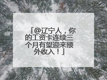 @辽宁人，你的工资卡连续三个月有望迎来额外收入！